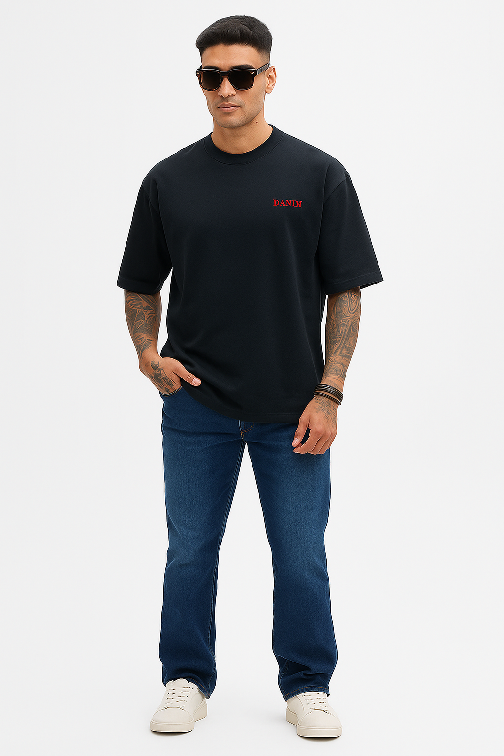 Black Panther Graphic Oversized T-Shirt Back Print Streetwear Style