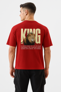 King Lion Graphic Oversized T-Shirt  Fearless & Bold Streetwear for Men
