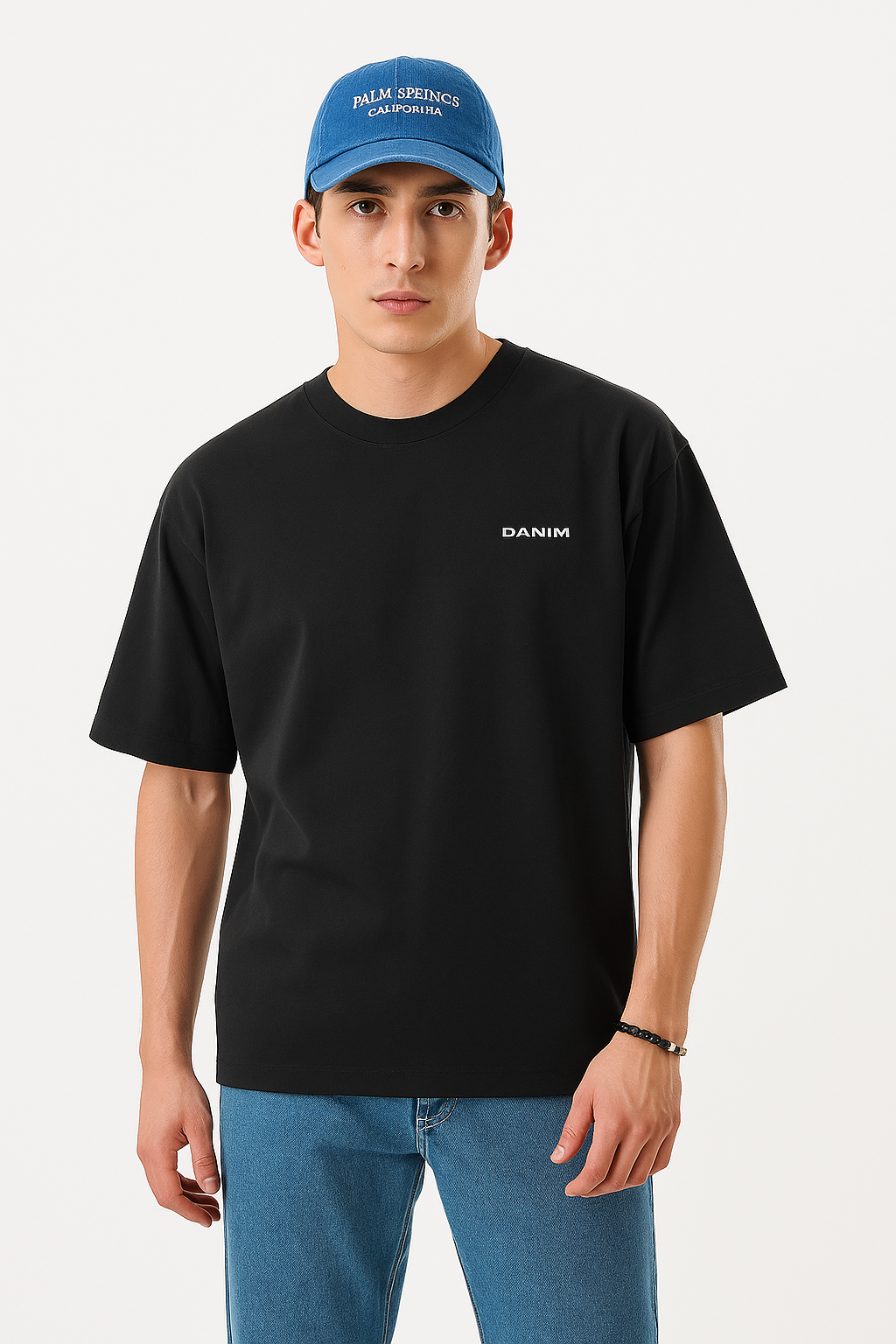 Tribal Graphic Oversized T-Shirt for Men – Black Streetwear Edition